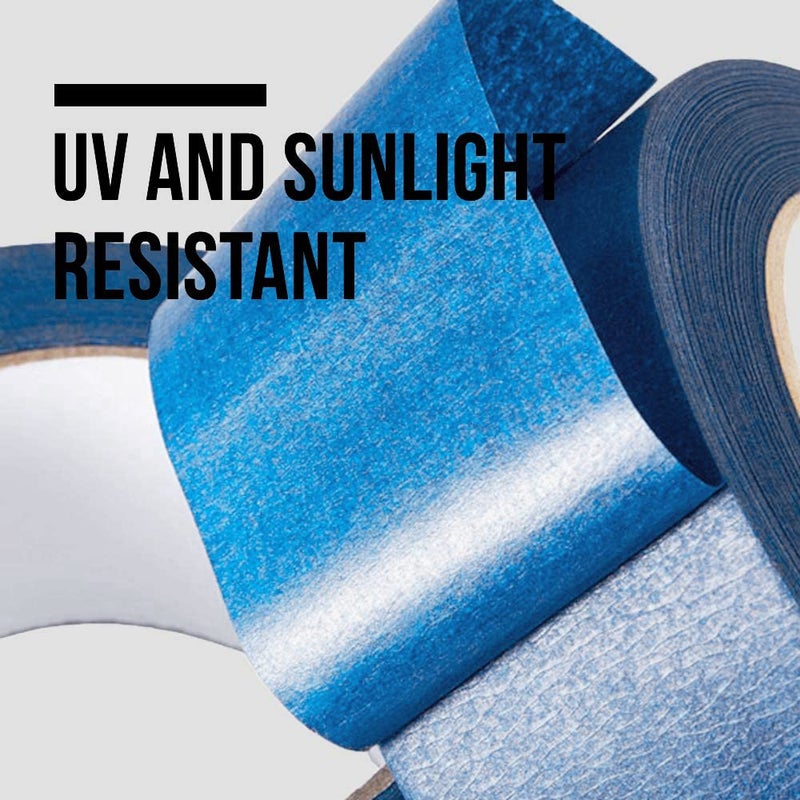 Lichamp 10-Piece Blue Painters Tape 1 inch, Blue Masking Tape Bulk Multi Pack, 1 inch x 55 Yards x 10 Rolls (550 Total Yards) - Image 3